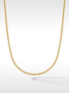 franco style gold tone necklace for men